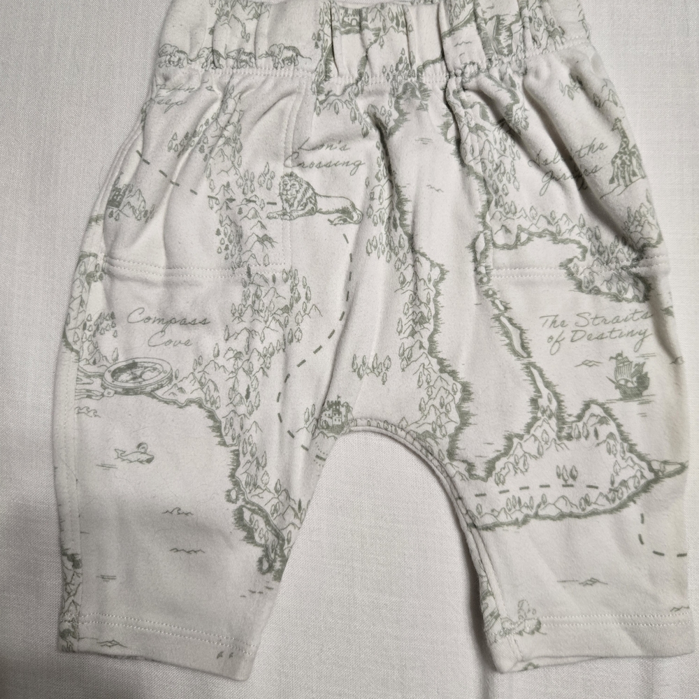 Map Print Baby Pants